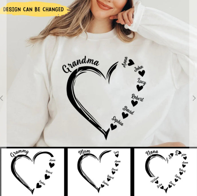Personalized Name Print Sweatshirt