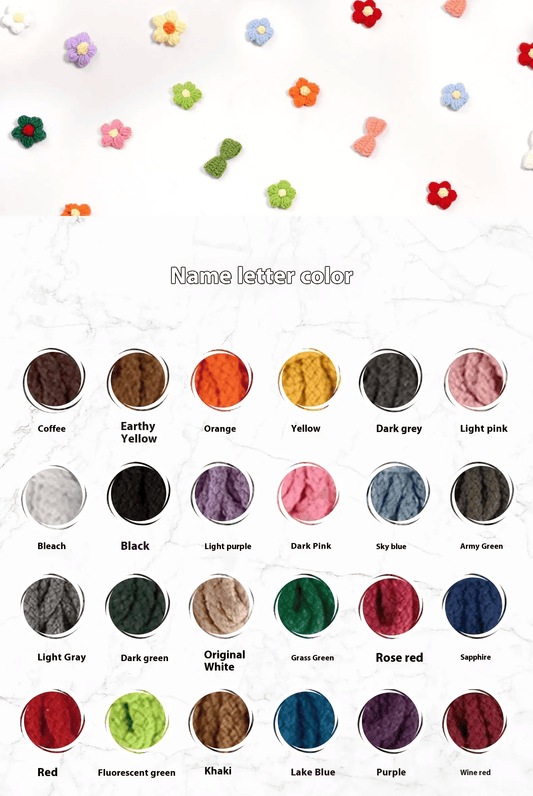 Personalized Handmade Crochet Hat – 3D Letter Children’s Name DIY