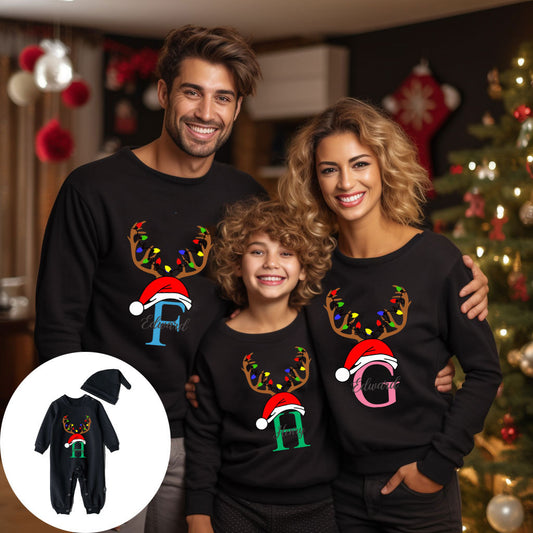 Personalized “A Family of Three/Four” Sweatshirt – Custom Name FamilySweatshirt for Mom, Matching Family Gift