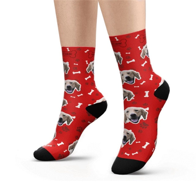 Custom Pet Head Print Socks