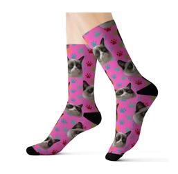 Custom Pet Head Print Socks