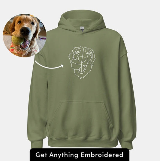 Customizable unisex pullover hoodie with personalized front design