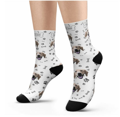 Custom Pet Head Print Socks