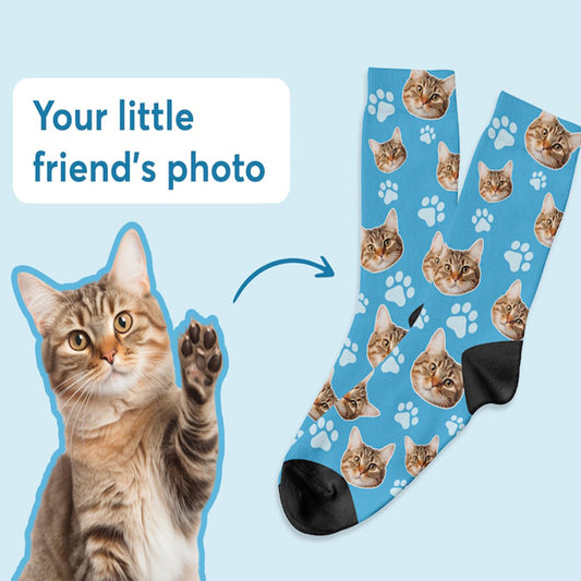 Custom Pet Head Print Socks