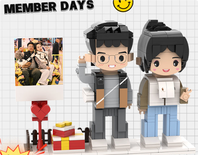 Portrait Building Blocks Puzzle Character Photo