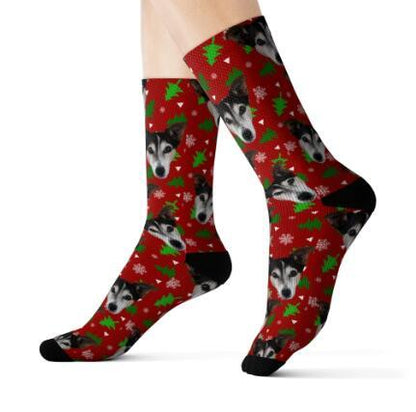 Custom Pet Head Print Socks
