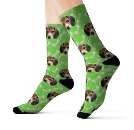 Custom Pet Head Print Socks