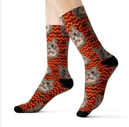 Custom Pet Head Print Socks