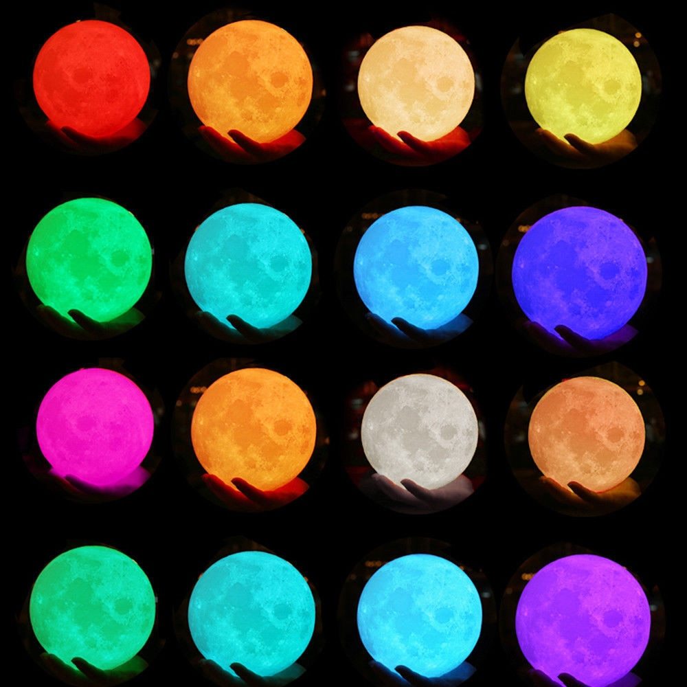 Customised Moon Lamp – Personalized Printed Photo & Text 3D Moon Lamp Gift