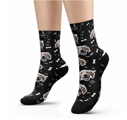 Custom Pet Head Print Socks
