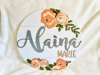 Custom Name Hanging Sign – Personalized Household Decoration for Wall, Christmas & Home Gift