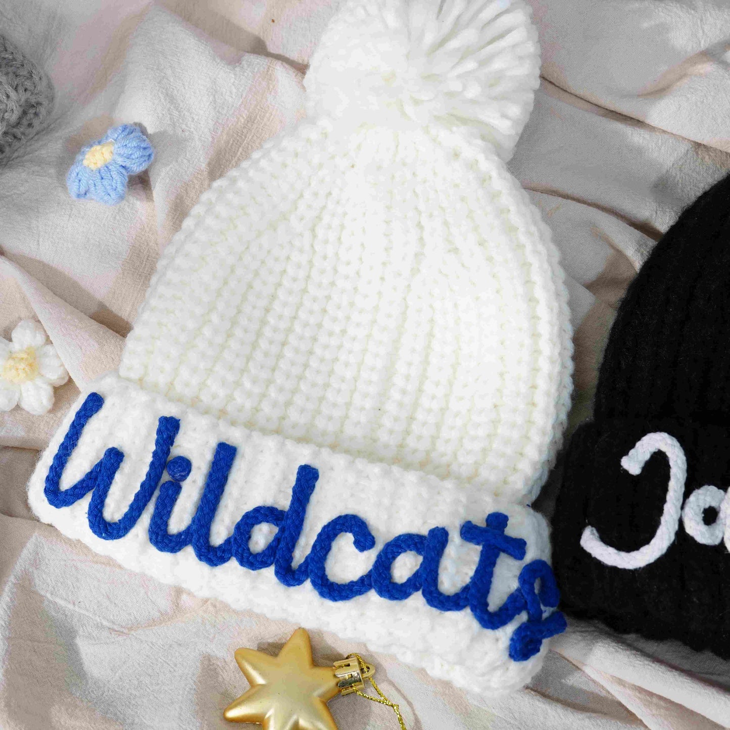 Personalized Handmade Crochet Hat – 3D Letter Children’s Name DIY
