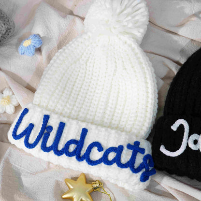 Personalized Handmade Crochet Hat – 3D Letter Children’s Name DIY