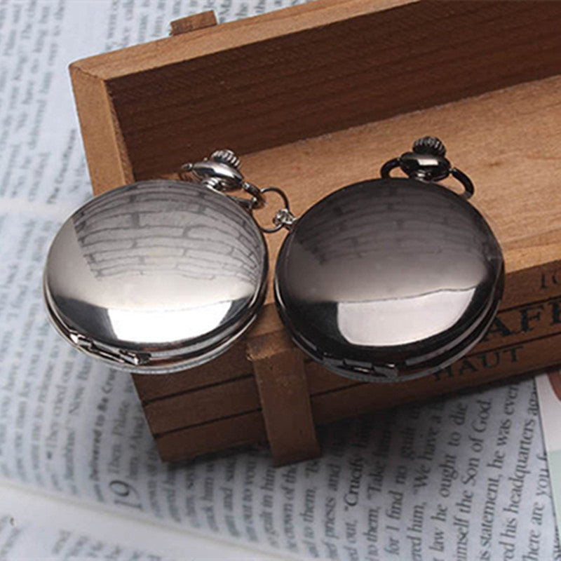 Custom Photo Pocket Watch – Personalized DIY Retro Flip Quartz Pocket Watch Gift for Him or Her