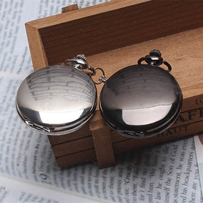 Custom Photo Pocket Watch – Personalized DIY Retro Flip Quartz Pocket Watch Gift for Him or Her