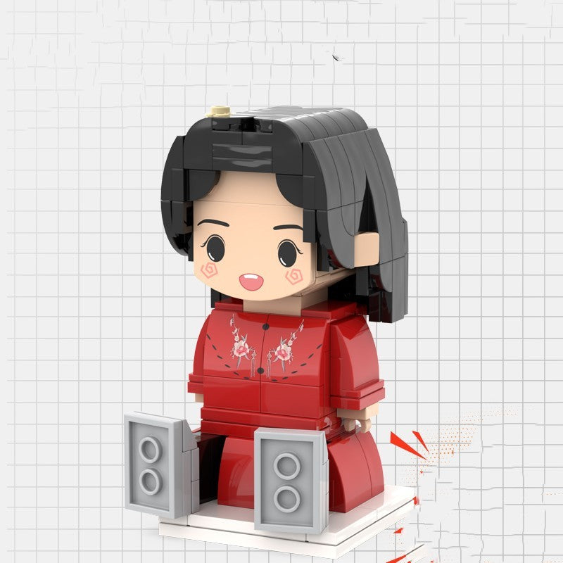 Portrait Building Blocks Puzzle Character Photo