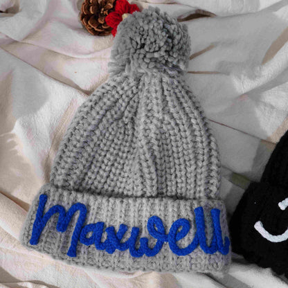 Personalized Handmade Crochet Hat – 3D Letter Children’s Name DIY