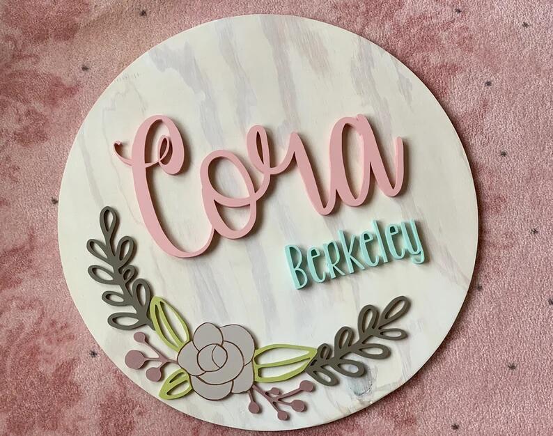 Custom Name Hanging Sign – Personalized Household Decoration for Wall, Christmas & Home Gift