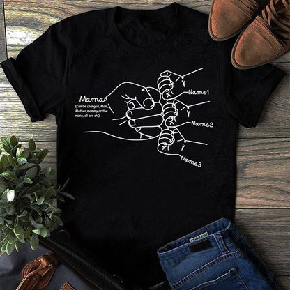 Personalized mom and kids fist collision custom t-shirt