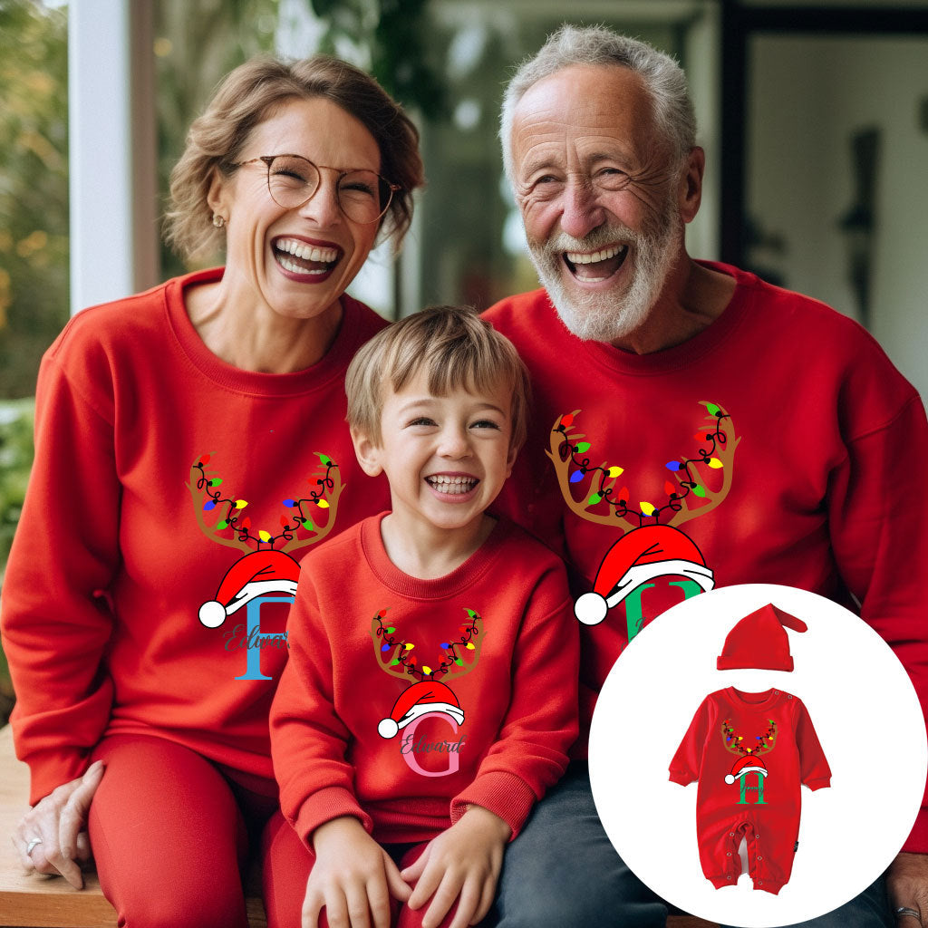 Personalized “A Family of Three/Four” Sweatshirt – Custom Name FamilySweatshirt for Mom, Matching Family Gift