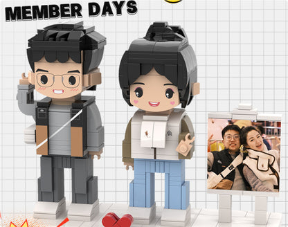 Portrait Building Blocks Puzzle Character Photo