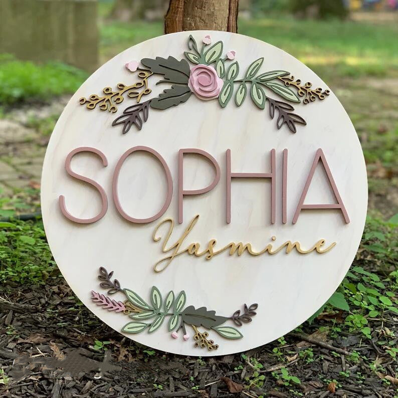 Custom Name Hanging Sign – Personalized Household Decoration for Wall, Christmas & Home Gift