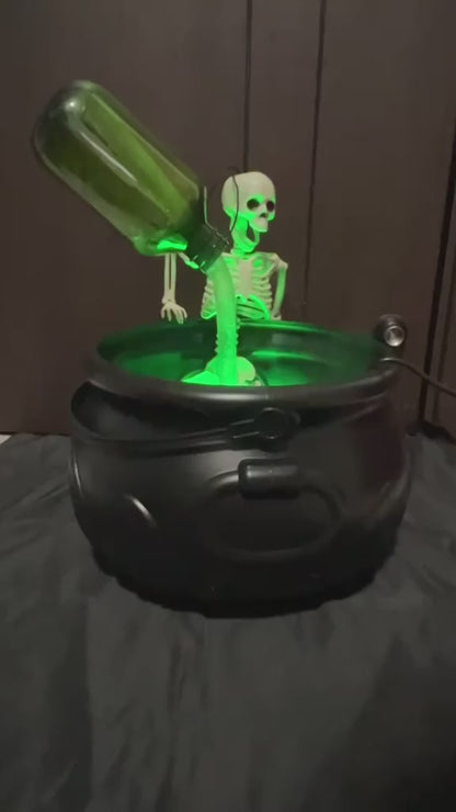 Halloween Black Wizard Bowl Magic Float Bottle And Diffuser Indoor Home Bar Magic Party Horror Ghost Props Halloween Decoration